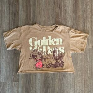 Mickey Mouse Golden Days Cropped T-shirt